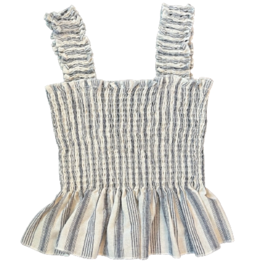 Blue & White Tank Top Size 2 XS